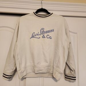Levi's Off-White Crewneck Sweater for Women